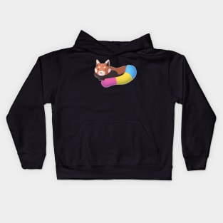 Pansexual Pride Red Panda Kids Hoodie